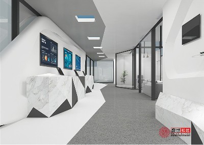 智慧門診展示設(shè)計裝修效果圖