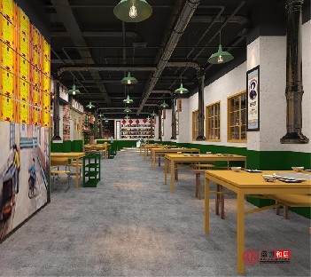 合肥蜀山區(qū)燒烤店設(shè)計(jì)裝修案例